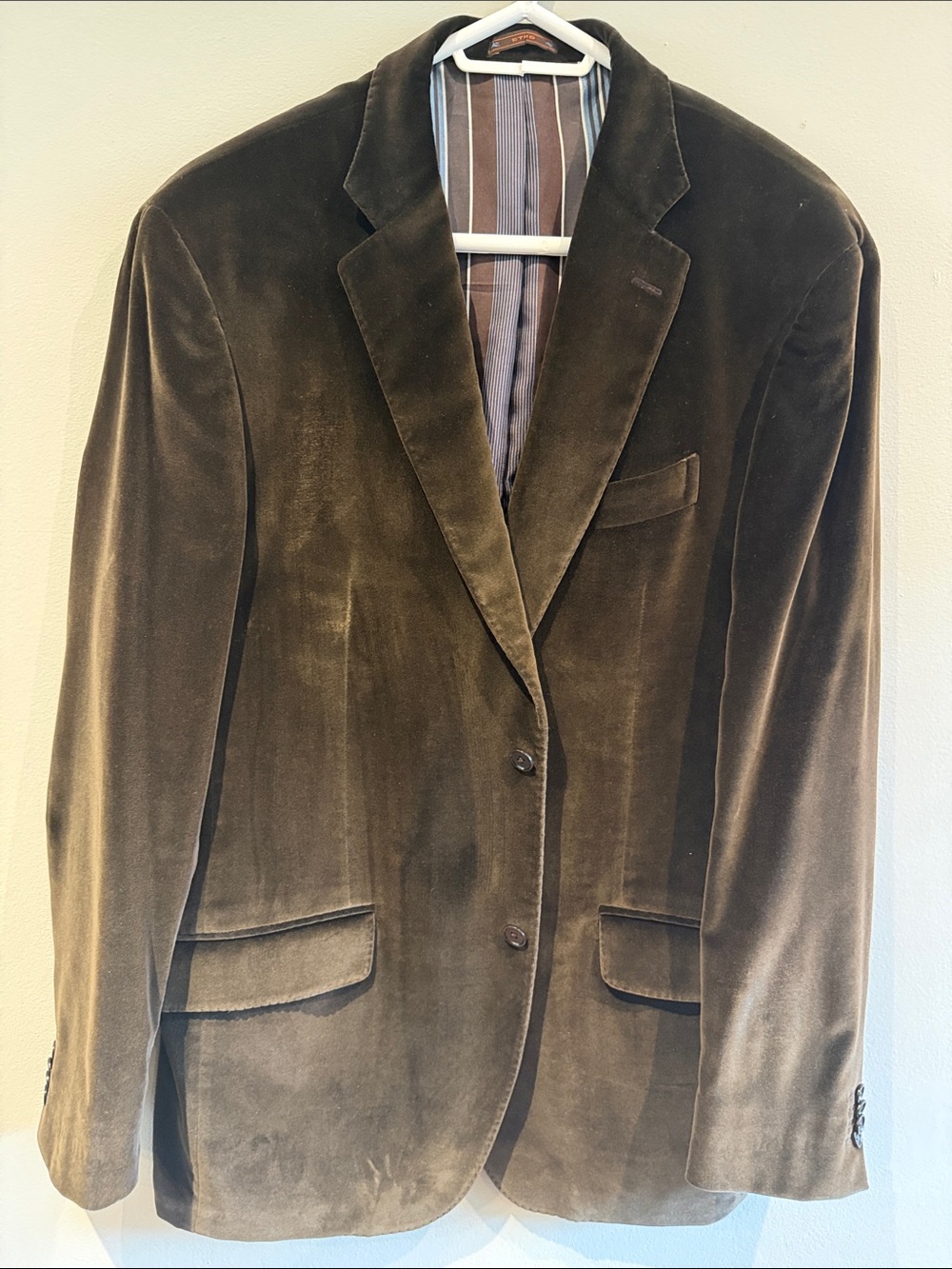 Etro Brown Velvet Blazer - Classic Two-Button Sport Coat